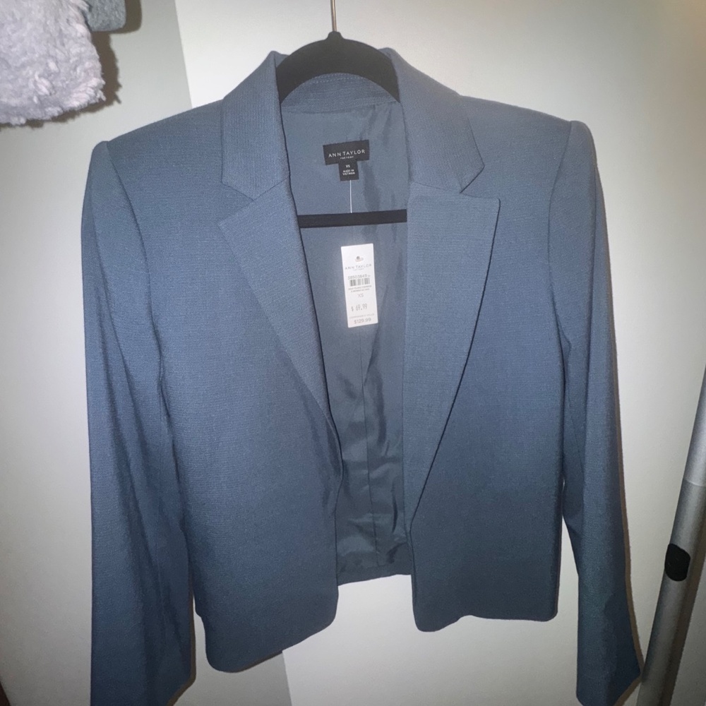 Ann Taylor NWT Teal Blazer XS - Picture 4 of 4